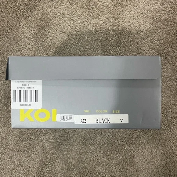 KOI Rimo Core Chunky Black Trainers Goth Rock Sz 9 NIB - Picture 7 of 13